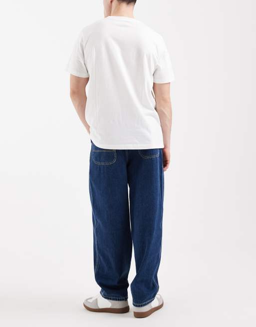 Jack & Jones Dan barrel fit jeans in mid blue, 3 of 5
