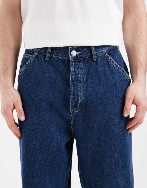 Jack & Jones Dan barrel fit jeans in mid blue, 5 of 5