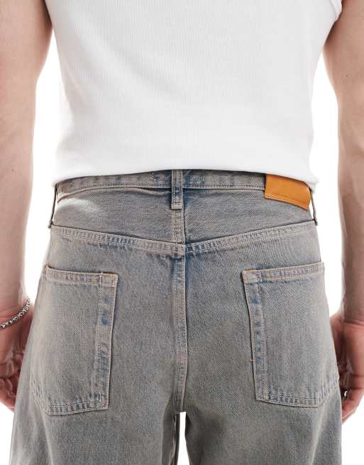 Jack & Jones – Dave – Blå, vintagetvättade jeans med bred passform, 4 av 5