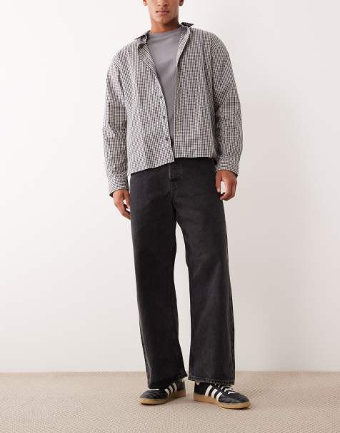 Jack & Jones Dave wide fit jeans in black