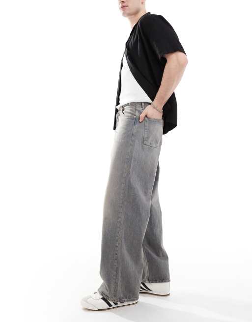 Jack & Jones - Dave - Jeans med vide ben i blå vintage-vask, 2 af 5