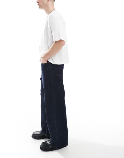 Jack & Jones – Dave – Jeansy o szerokim kroju w kolorze indygo, 3 z 5