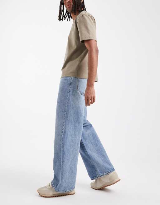 Jack & Jones – Dave – Ljusblå vida jeans, 3 av 5