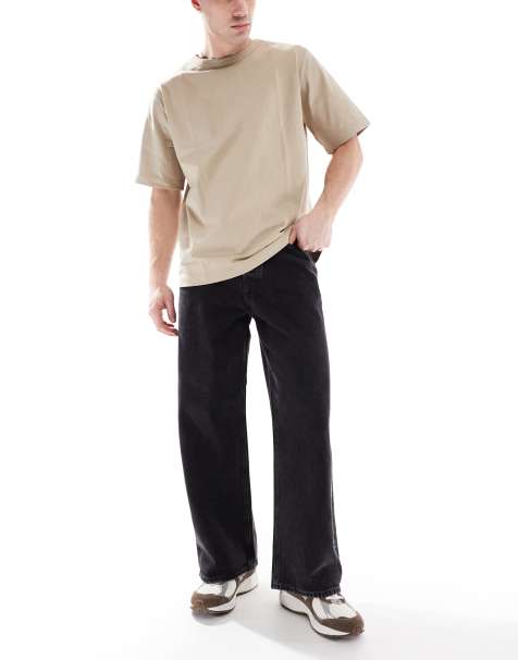 Jack & Jones - Dave - Sorte jeans i bred pasform - view 1