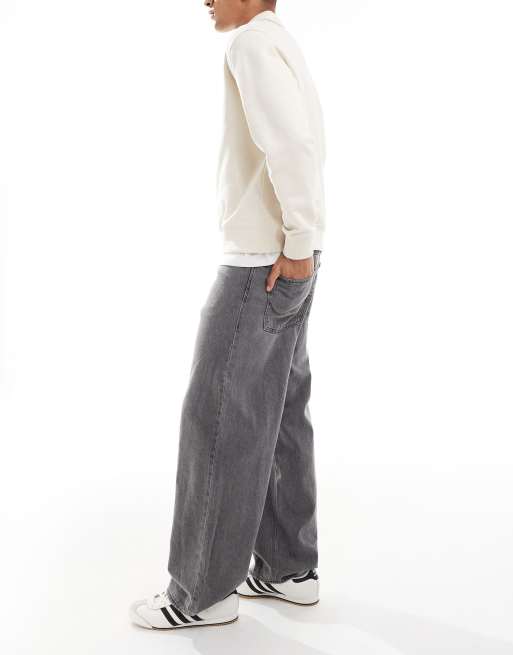 Jack & Jones - Dave - Super baggy jeans in grijs, 3 van 5