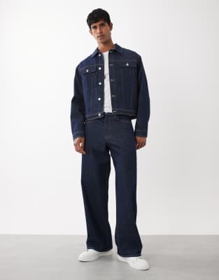 Jack & Jones Dave Wide Fit Jeans Co-ord In Blue