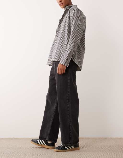 Jack & Jones Dave wide fit jeans in black, 3 of 5