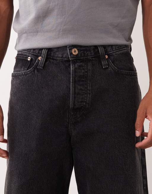 Jack & Jones Dave wide fit jeans in black, 4 of 5
