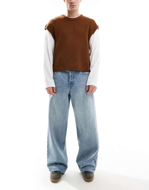 Jack & Jones Dave wide fit jeans in light blue - view 1