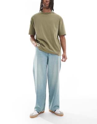 Dave wide fit jeans in light blue