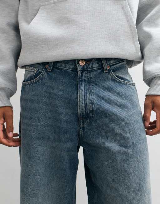 Jack & Jones Dave wide fit jeans in washed blue, 4 of 5