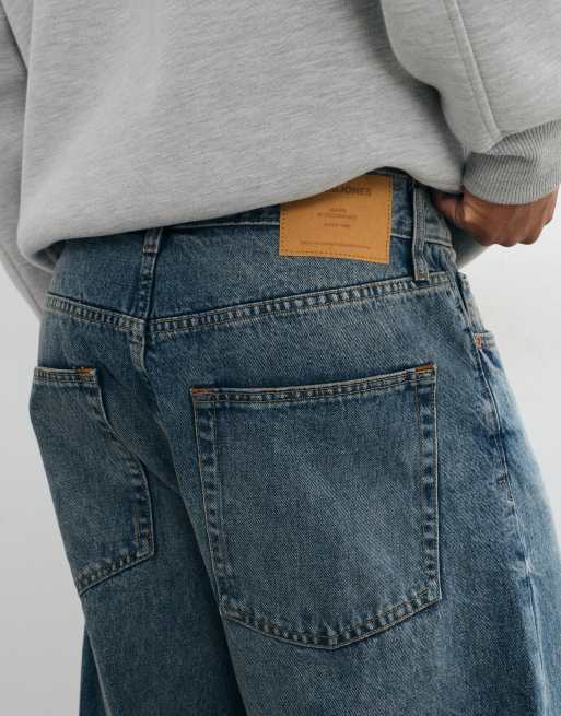 Jack & Jones Dave wide fit jeans in washed blue, 5 of 5