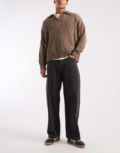 Jack & Jones Dave super baggy jeans in black