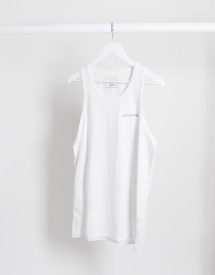 Jack & Jones - Débardeur à grand logo-Blanc