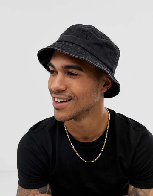 Jack & Jones denim bucket hat in washed black | ASOS