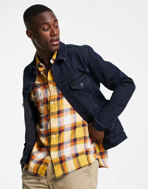 Jack Jones denim jacket in dark blue ASOS