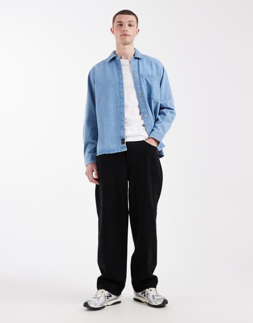 Jack & Jones denim overshirt in blue, 2 of 5