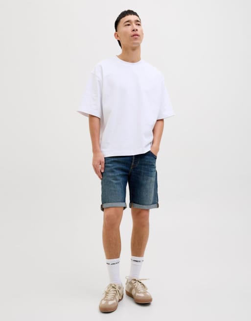 Jack & Jones - Denim short in blauw denim
