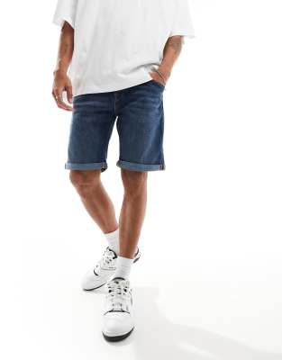 Jack & Jones Jack & Jones denim short in dark blue