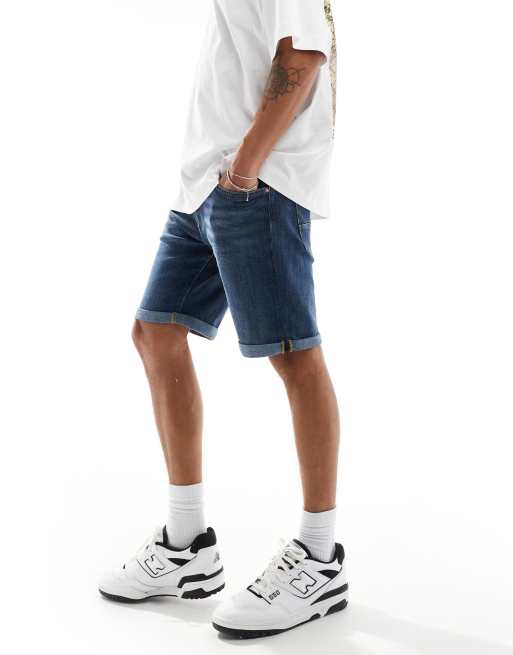 Jack & Jones denim short in dark blue, 4 of 5