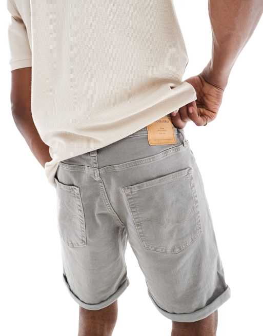 Jack & Jones denim short with turn up in grey, 5 of 5