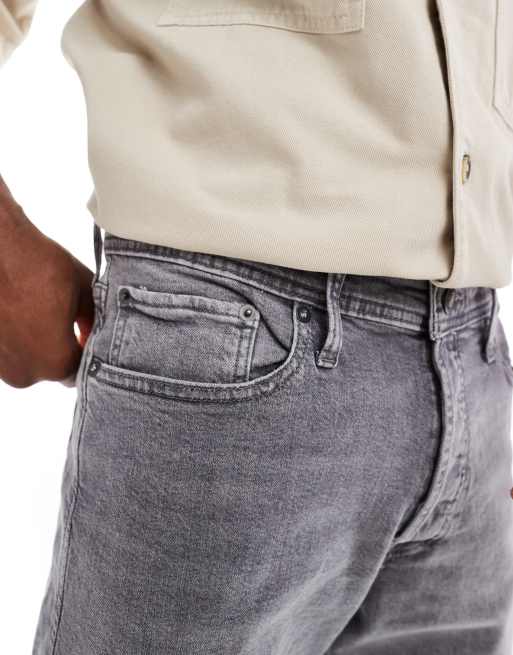Jack & Jones - Denim shorts in grijs met wassing, 2 van 5