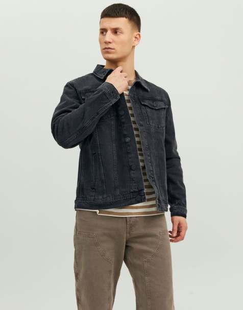 Jack & Jones denimjakke i sort denim - view 1
