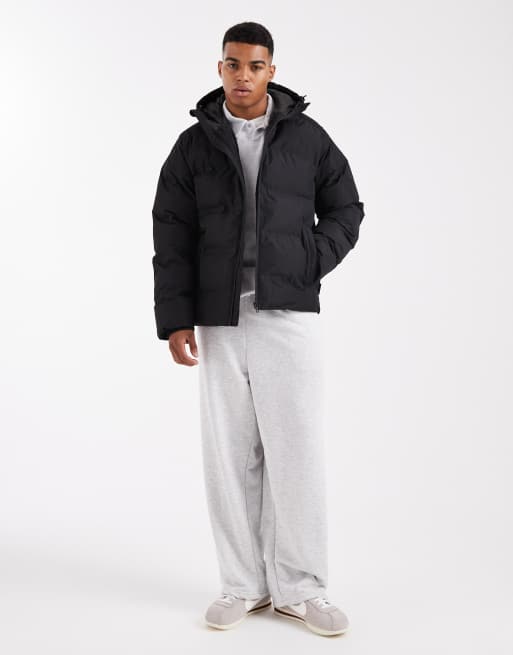 Jack & Jones - Dik gewatteerd jack met capuchon in zwart, 2 van 5