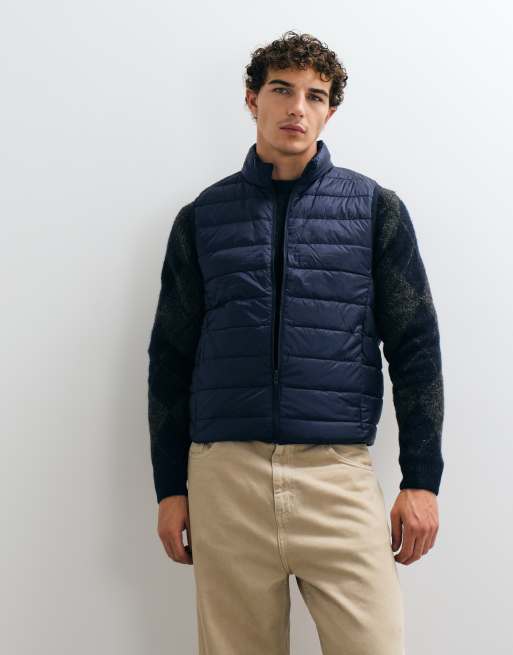 Jack & Jones donsbodywarmer in marineblauw, 2 van 5