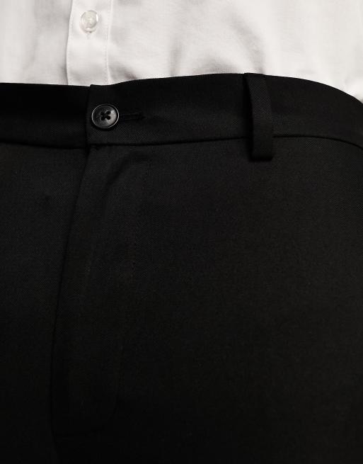 Jack & Jones – Dopasowane czarne spodnie garniturowe, 3 z 5