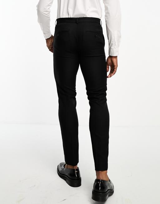 Jack & Jones – Dopasowane czarne spodnie garniturowe, 4 z 5