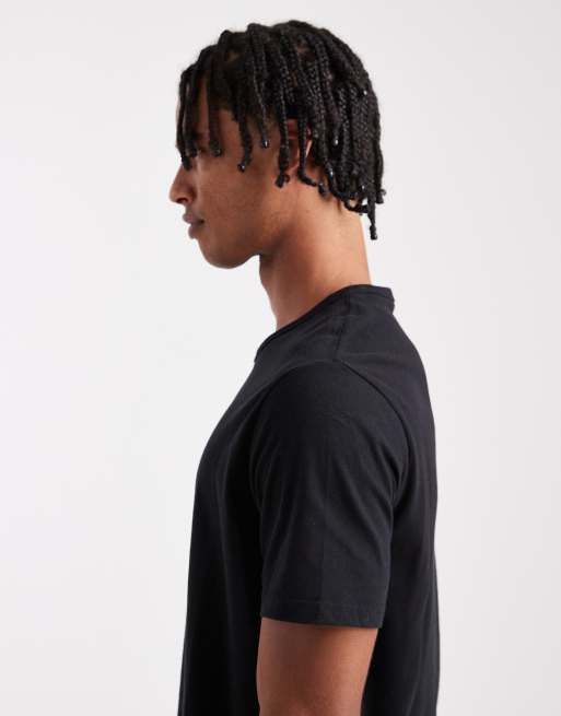 Jack & Jones – Dopasowany czarny T-shirt, 5 z 5