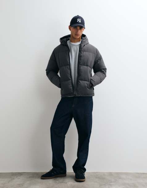 Jack & Jones doudoune à capuche gris charbon - view 1