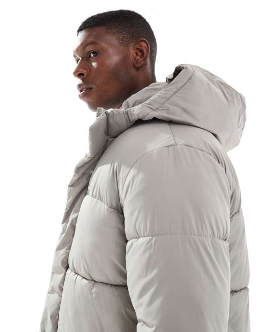 Jack & Jones - Doudoune à capuche - Gris, 4 de 5