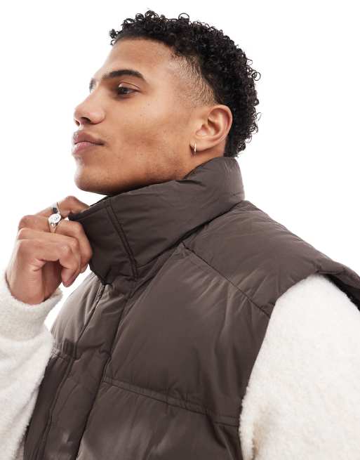 Jack Jones Doudoune sans manches Marron ASOS