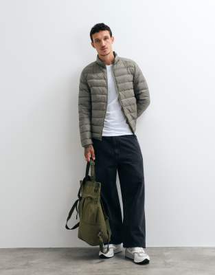 Jack & Jones Down Puffer Jacket In Green