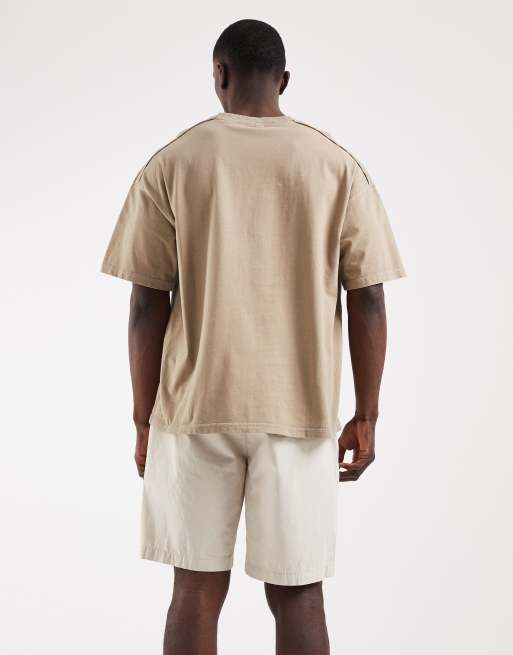Jack & Jones drawstring chino shorts in beige, 5 of 5
