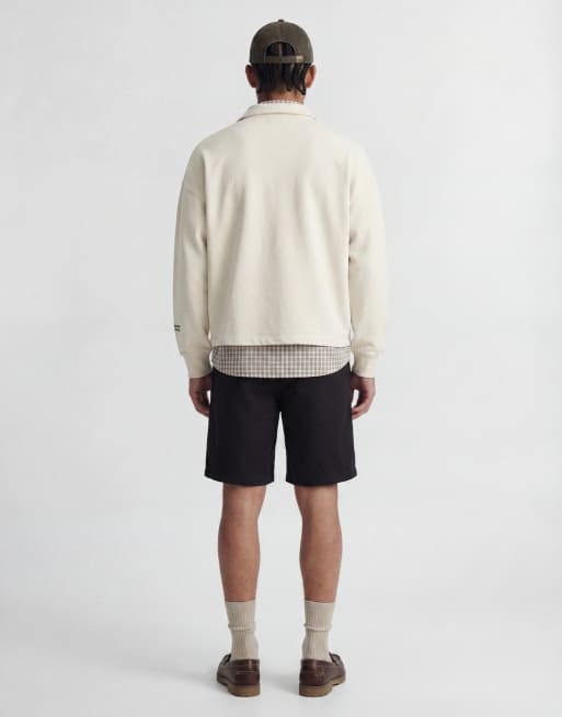 Jack & Jones drawstring chino shorts in black, 5 of 5