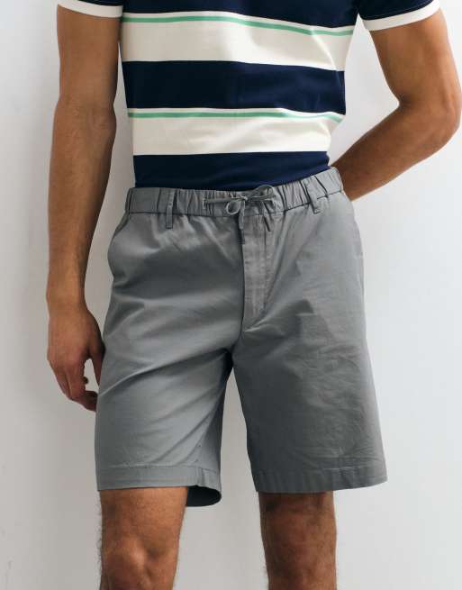 Jack & Jones drawstring chino shorts in grey, 4 of 7