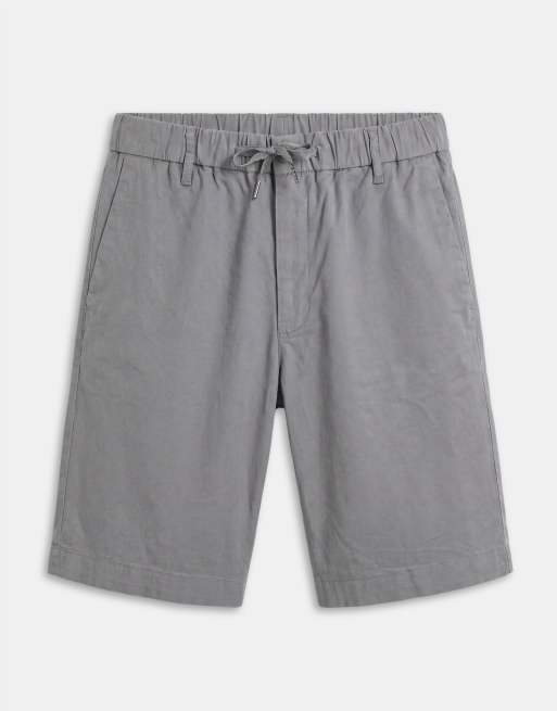 Jack & Jones drawstring chino shorts in grey, 6 of 7