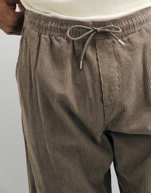 Jack & Jones drawstring cord pants in beige, 2 of 5