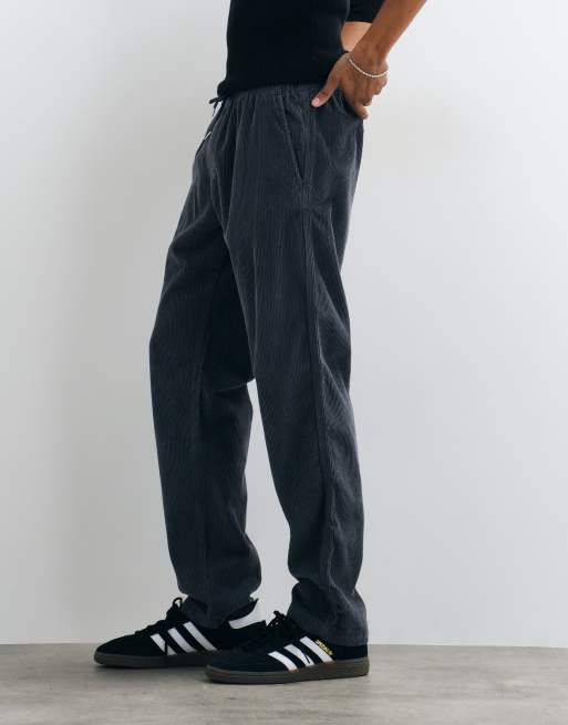 Jack & Jones drawstring corduroy pants in dark blue, 5 of 5