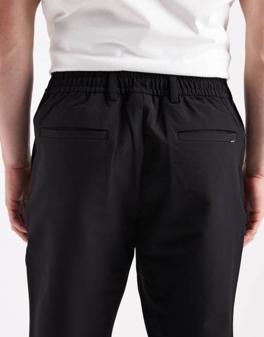 Jack & Jones drawstring pants in black, 4 of 5