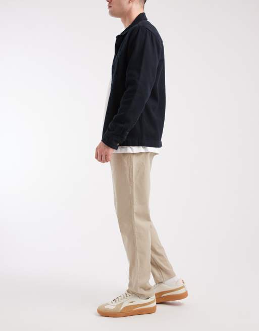 Jack & Jones drawstring waist chino in beige, 3 of 5