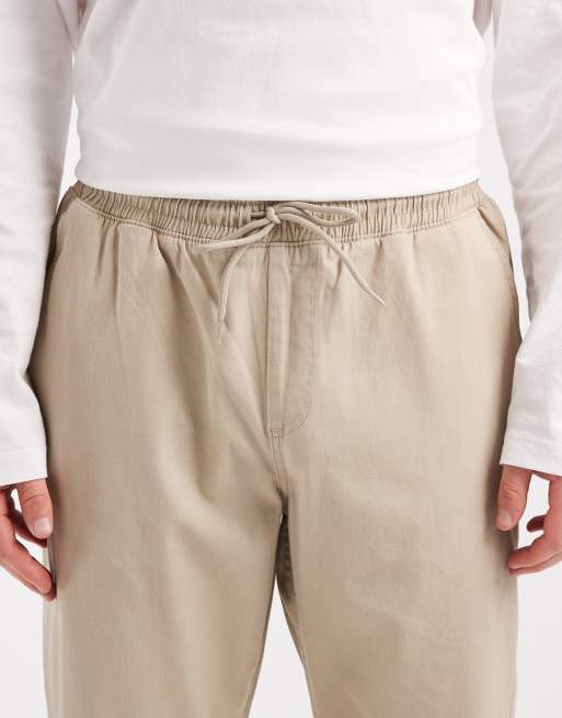 Jack & Jones drawstring waist chino in beige, 5 of 5