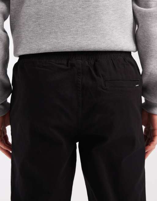 Jack & Jones drawstring waist chinos in black, 4 of 5