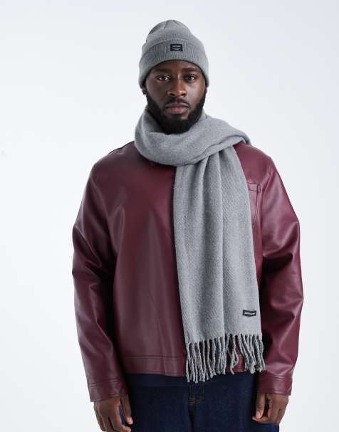 Jack & Jones - Écharpe à franges - Gris - view 1