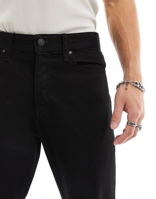 Jack & Jones Eddie baggy fit jeans in black , 4 of 5