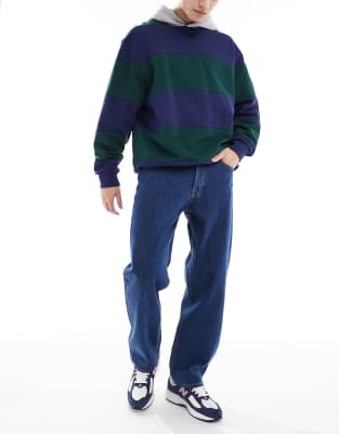 Jack & Jones Jack & Jones Eddie baggy jean in dark blue was