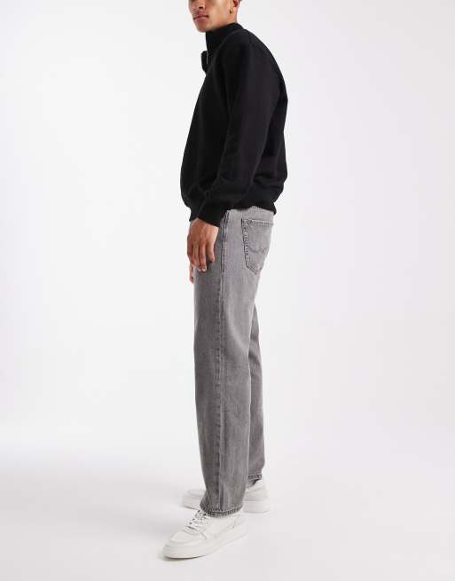 Jack & Jones Eddie baggy jean in grey, 3 of 5